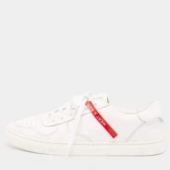 Cheap Dsquared2 Store 16 Dsquared2 X Mert & Marcus White/Red Leather Trainer Low Top Sneakers Size 40 For Men