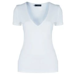 Cheap Dsquared2 Store 20 Dsquared2 White V-Neck Top S For Women